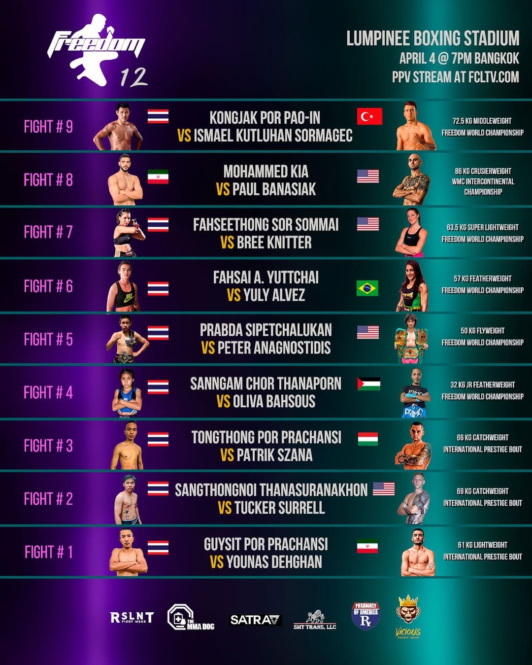 Freedom Fighter Promotions 12 poster