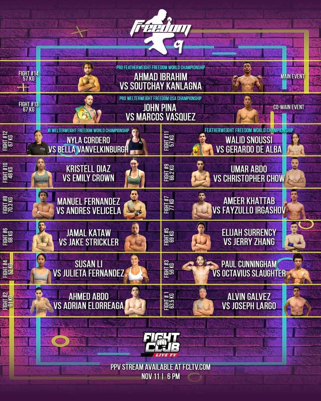 Freedom Fighter Promotions 9 poster