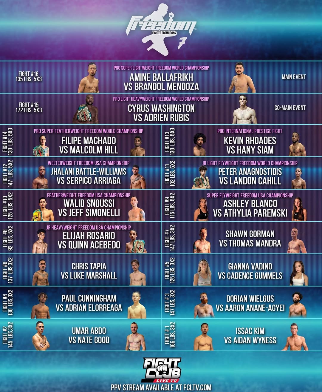Freedom Fighter Promotions 7 poster