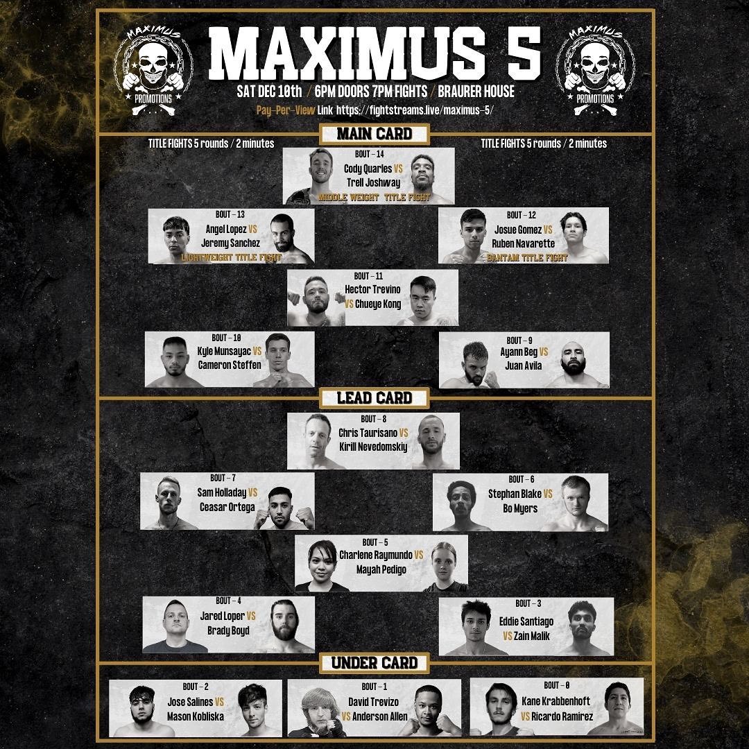 Maximus Promotions 5 poster