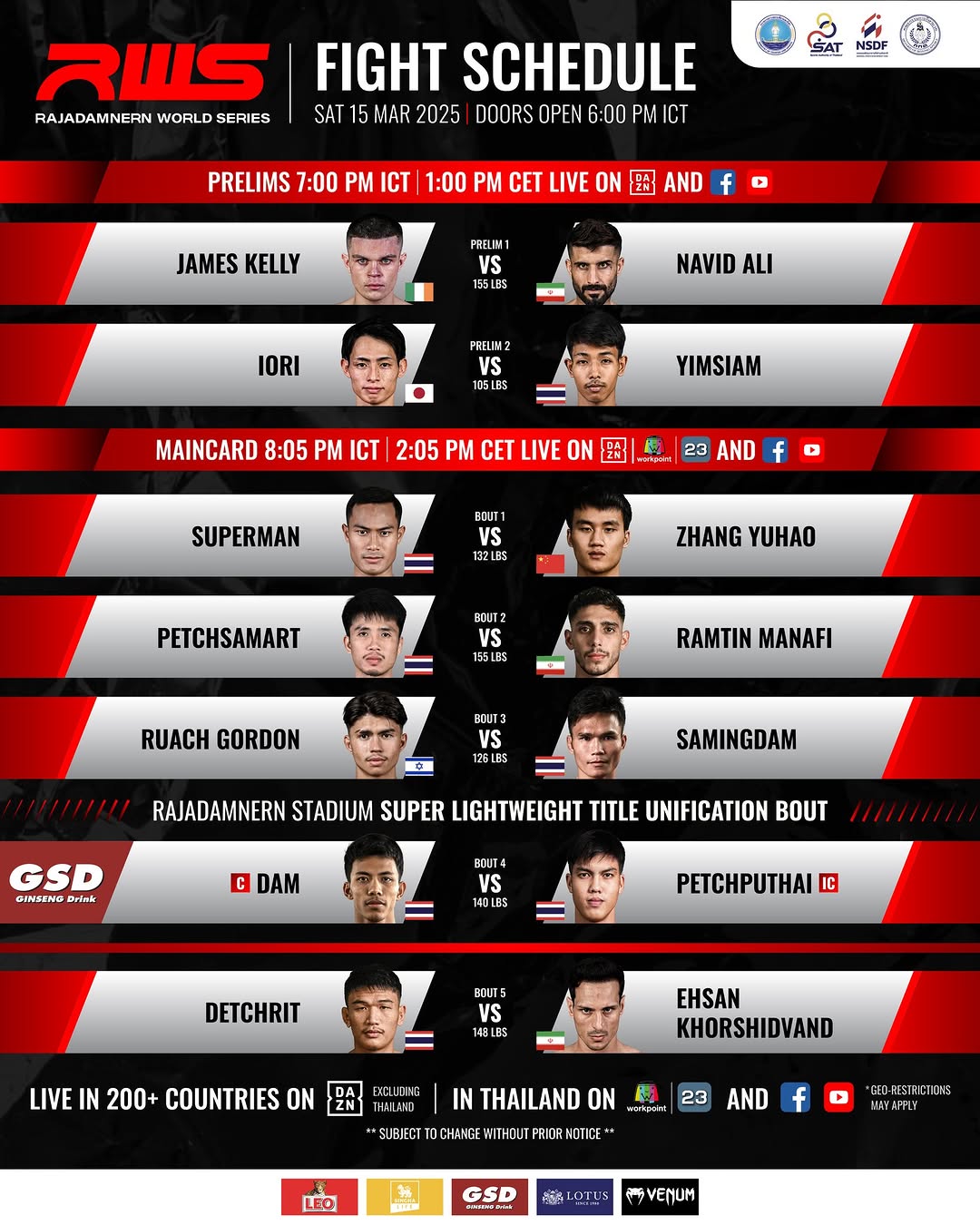 Rajadamnern World Series 133 poster