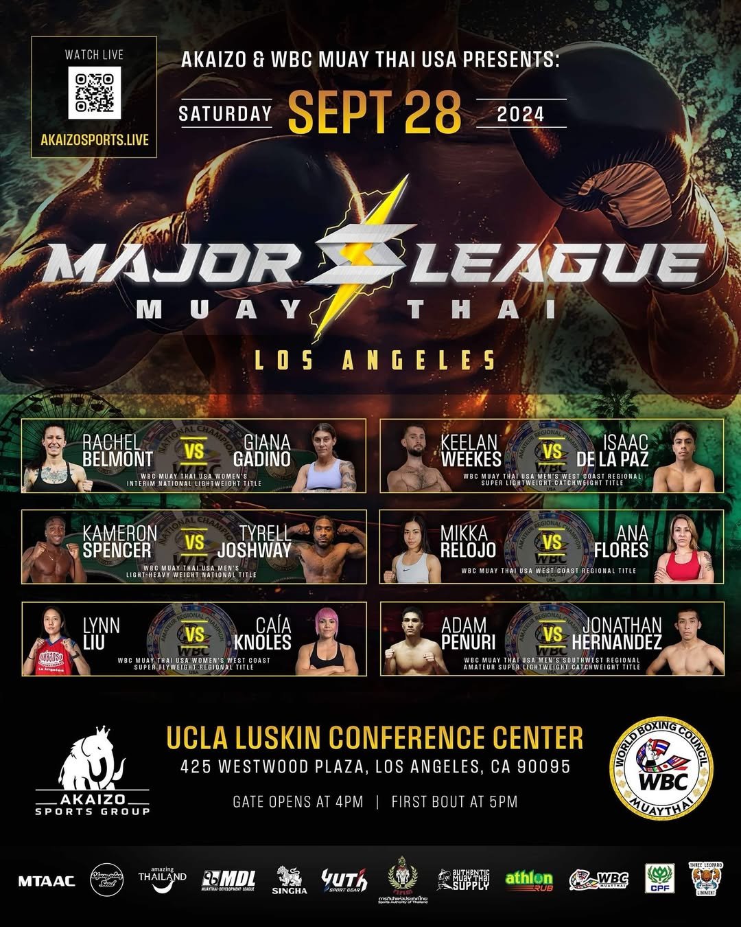 Major League Muay Thai (28.09.2024) poster