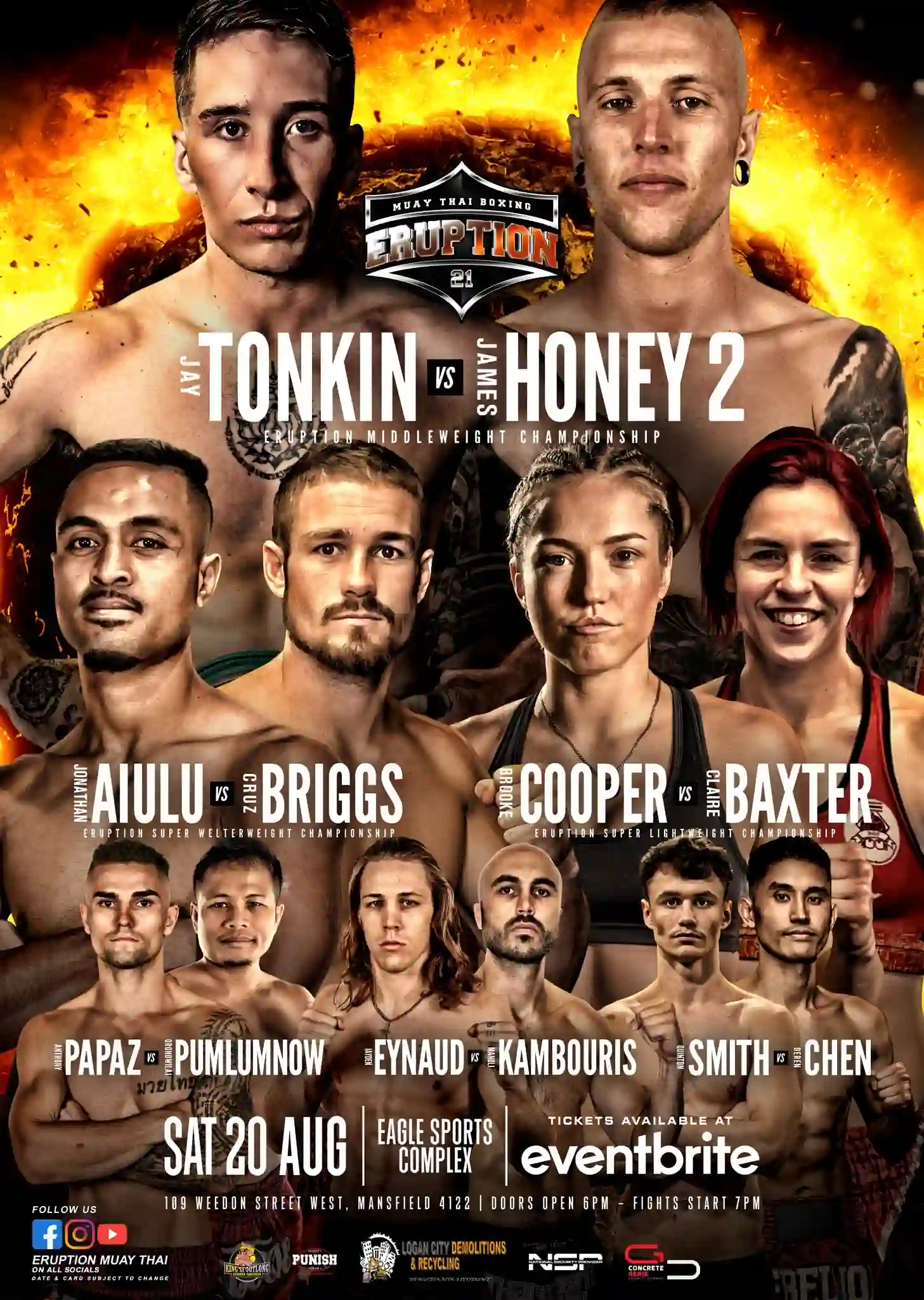 Eruption Muay Thai 21 poster