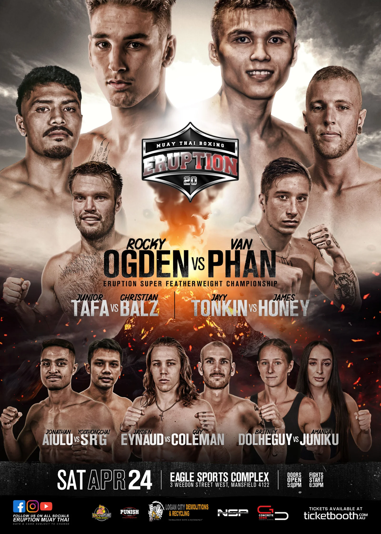 Eruption Muay Thai 20 poster