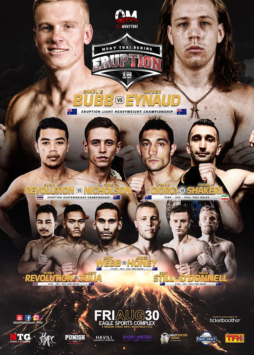 Eruption Muay Thai 18 poster