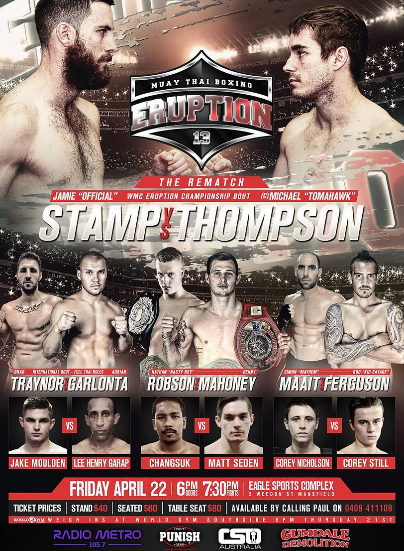 Eruption Muay Thai 13 poster