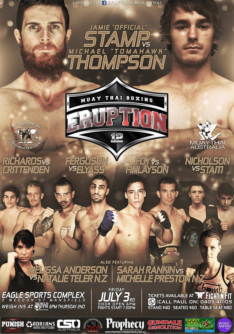 Eruption Muay Thai 12 poster