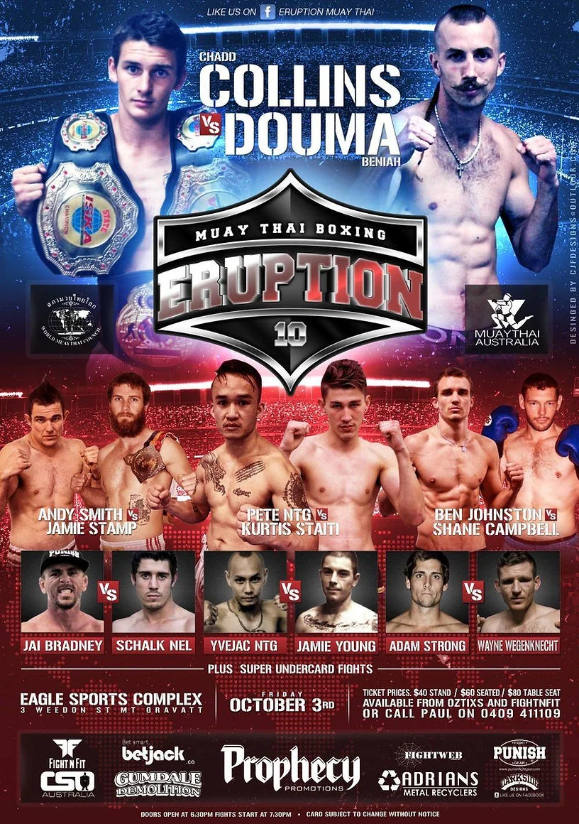 Eruption Muay Thai 10 poster