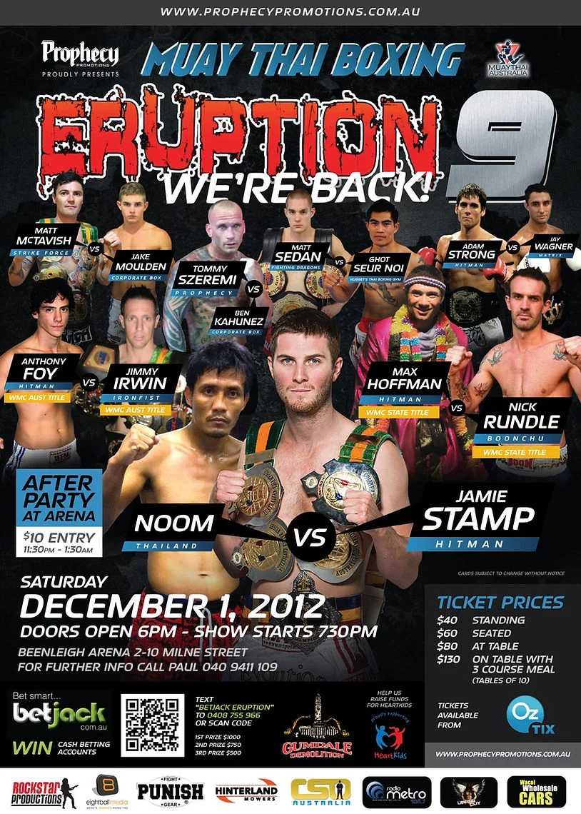 Eruption Muay Thai 9 poster