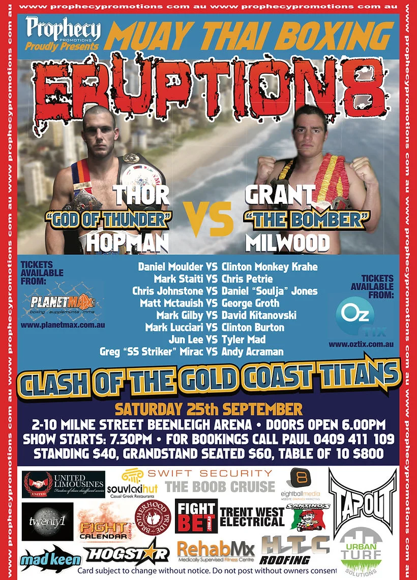 Eruption Muay Thai 8 poster