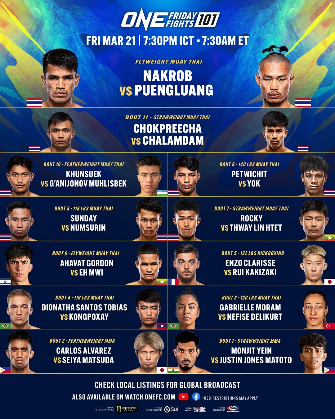 ONE Friday Fights 101 poster