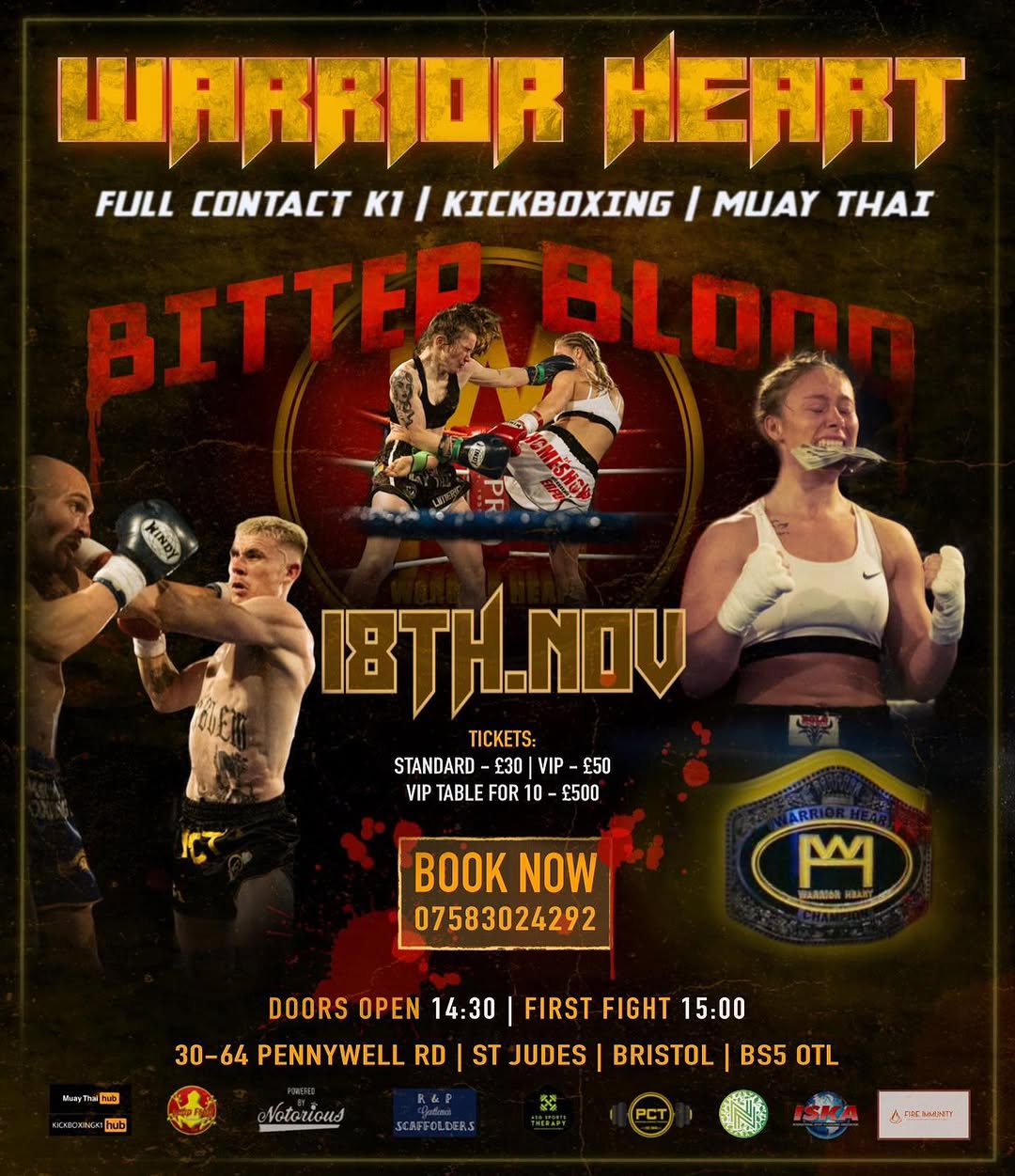 Warrior Heart Promotions - Bitter Blood poster