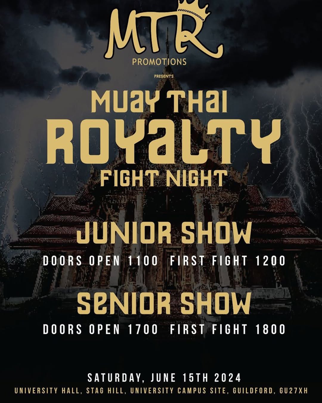 Muay Thai Royalty Fight Night 1 poster