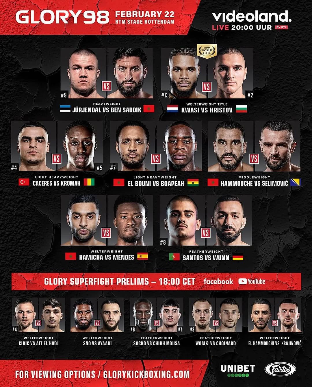 Glory 98 poster