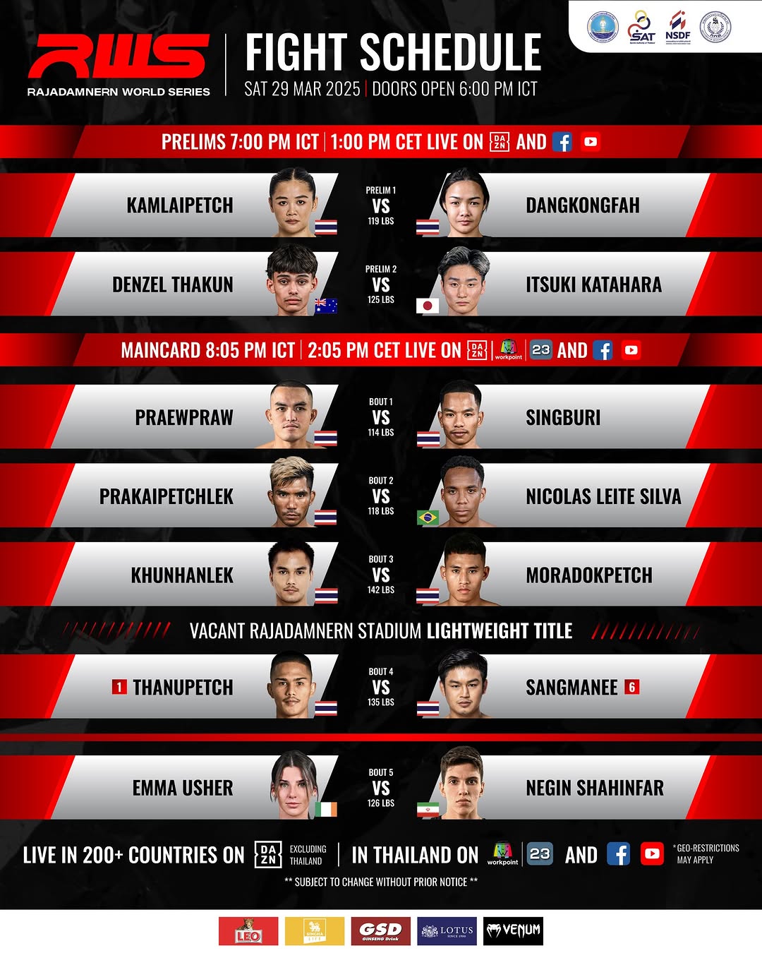 Rajadamnern World Series 135 poster