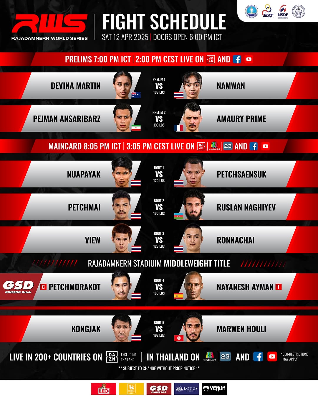 Rajadamnern World Series 137 poster