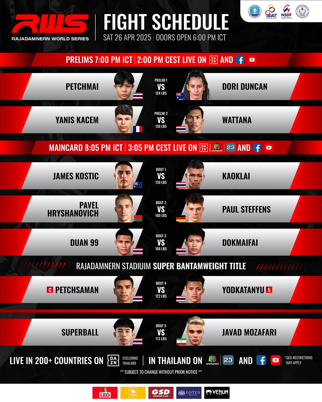 Rajadamnern World Series 139 poster