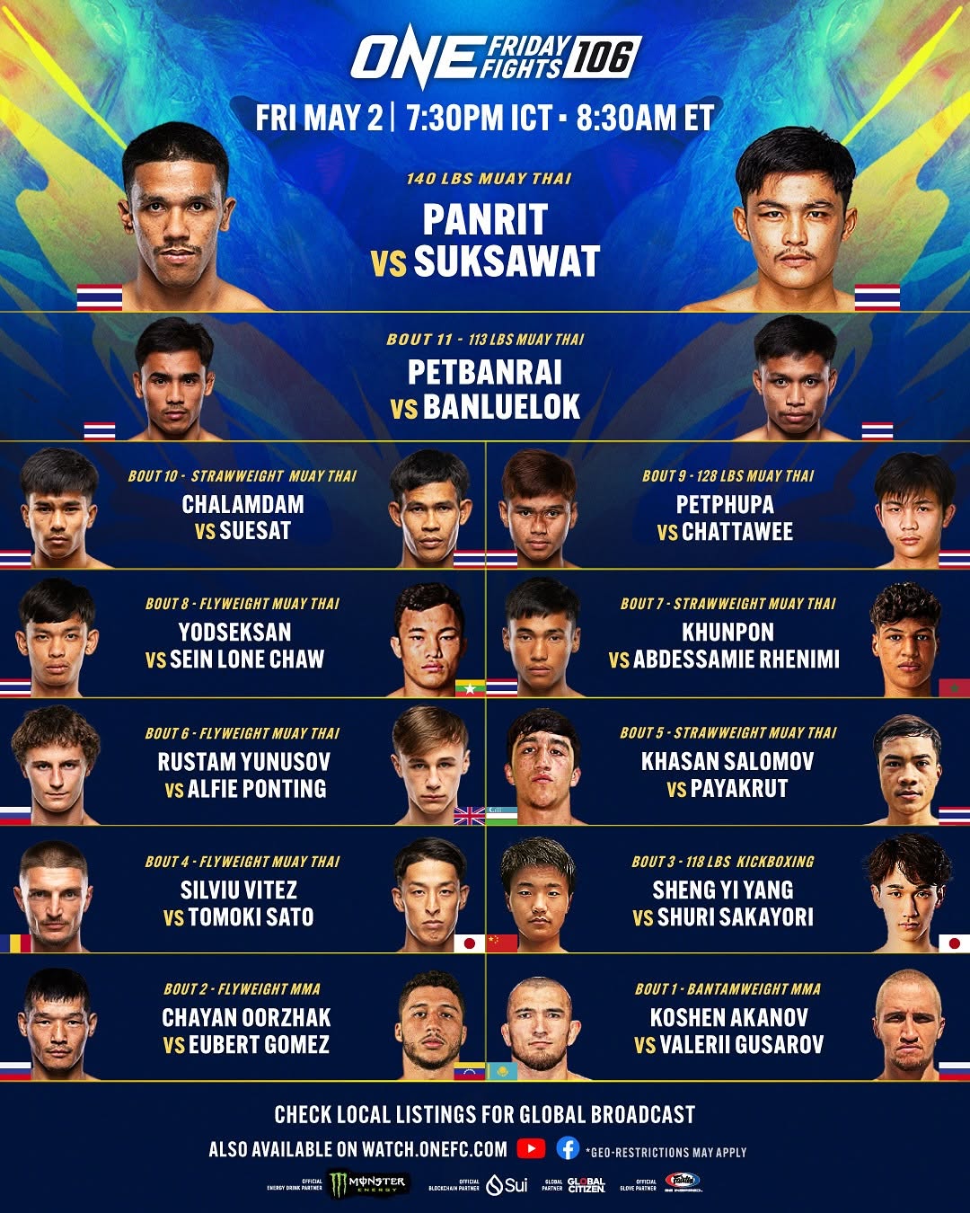 ONE Friday Fights 106 poster