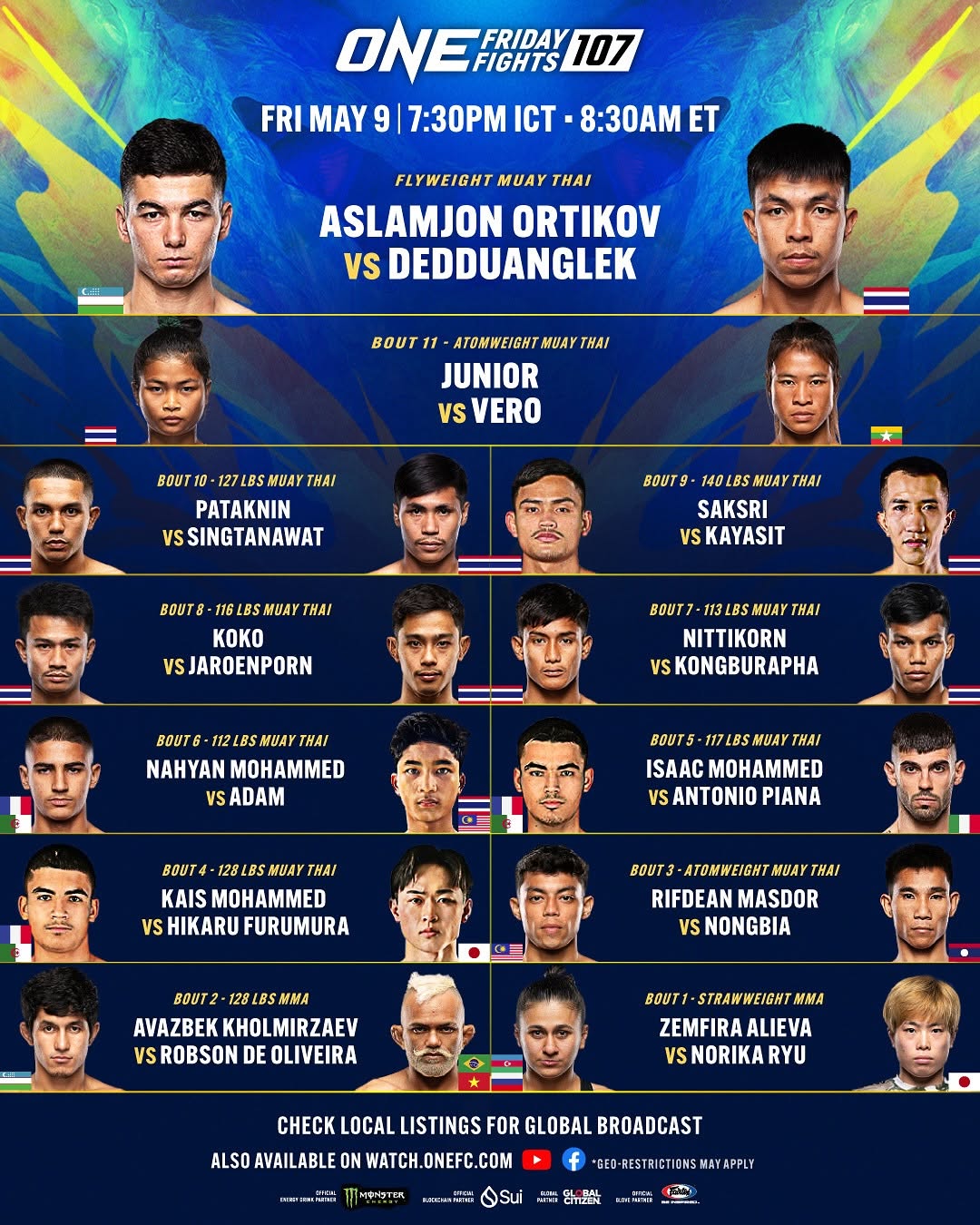 ONE Friday Fights 107 poster