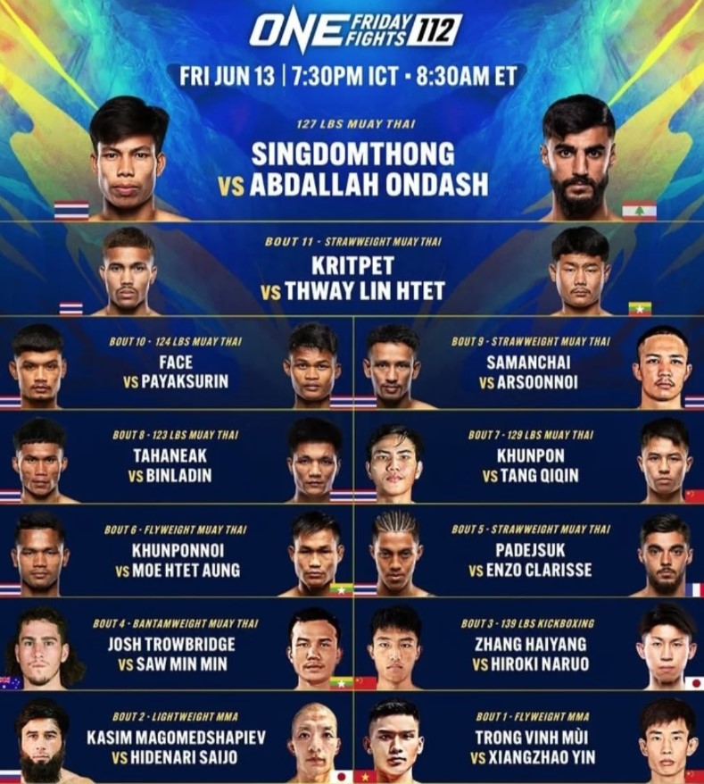 ONE Friday Fights 112 poster
