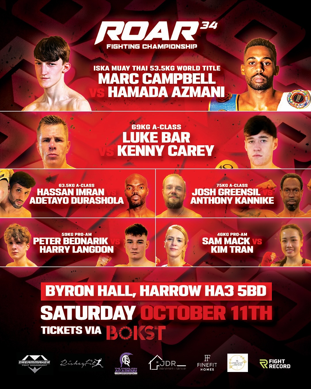 Roar Combat League 34 poster