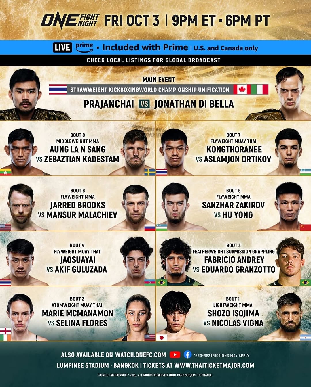 ONE Fight Night 36 poster
