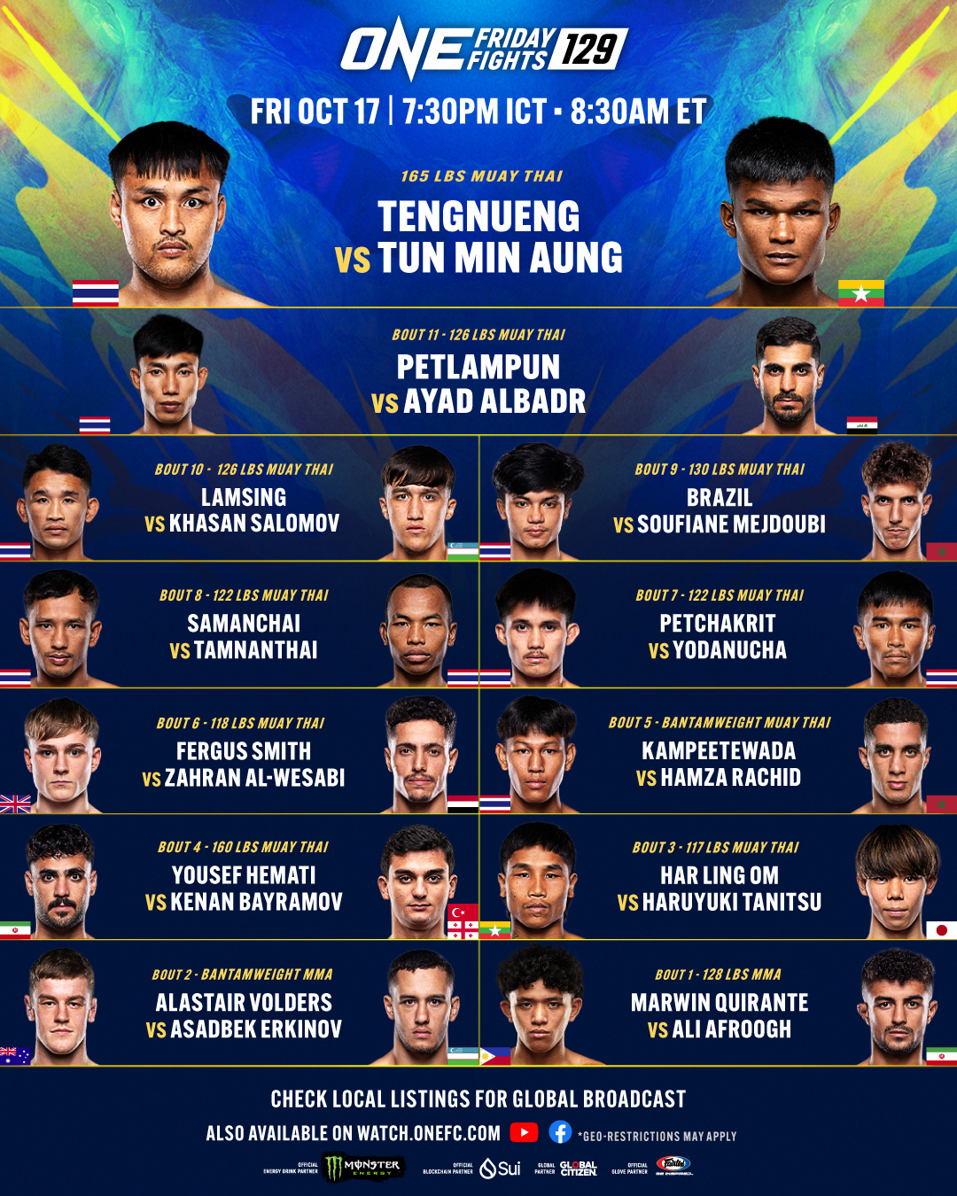 ONE Friday Fights 129 poster