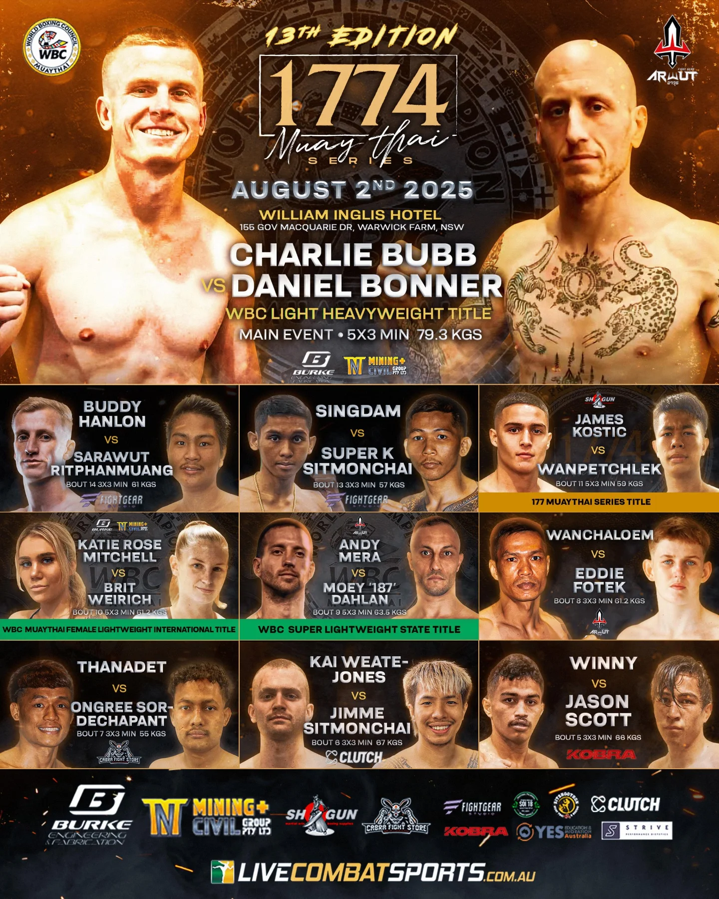 1774 Muay Thai Series - 13th Edition poster