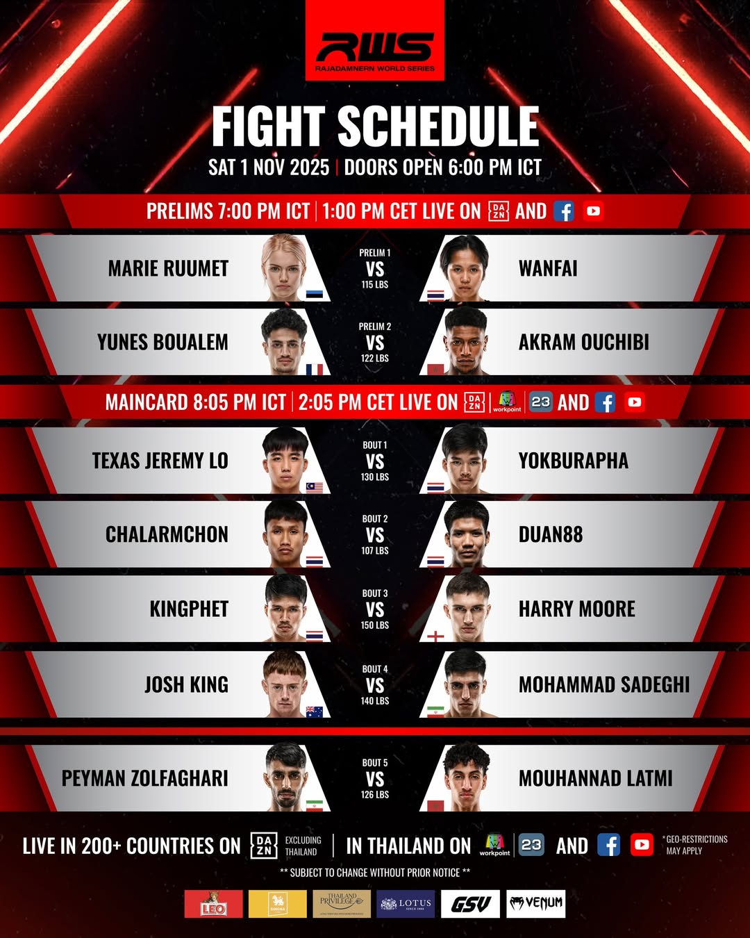 Rajadamnern World Series 166 poster