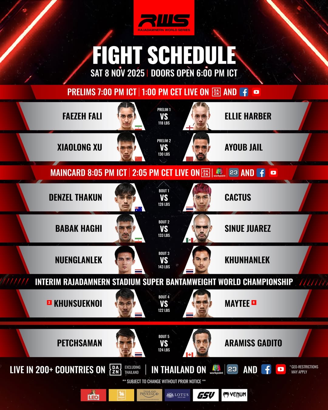 Rajadamnern World Series 167 poster