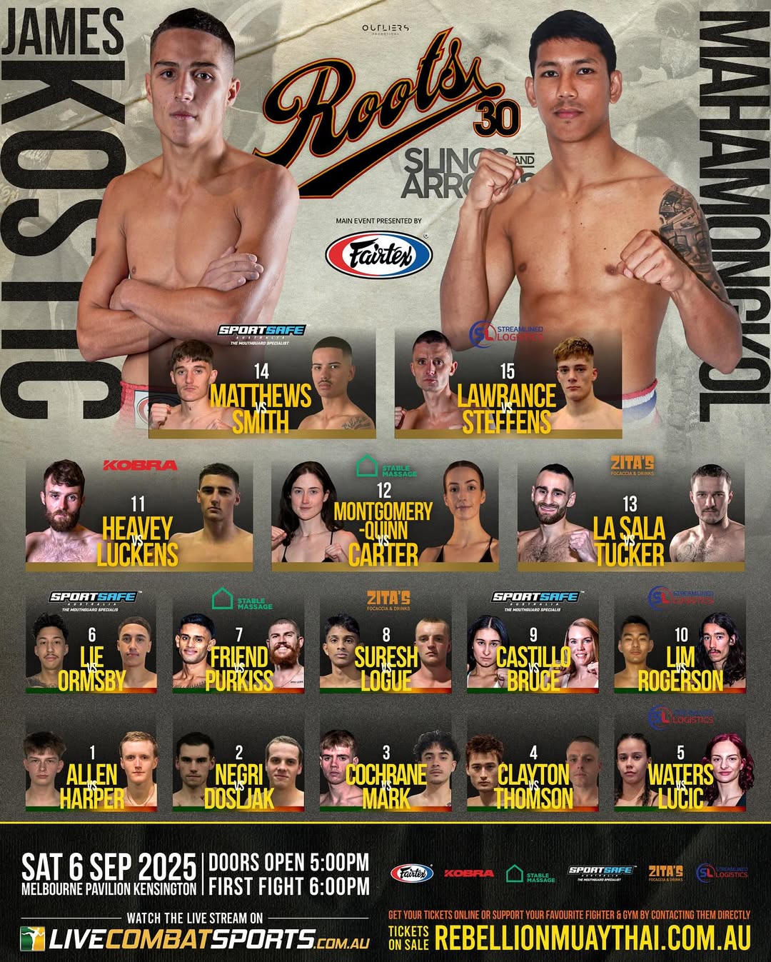 Roots Muay Thai 30: Slings & Arrows poster