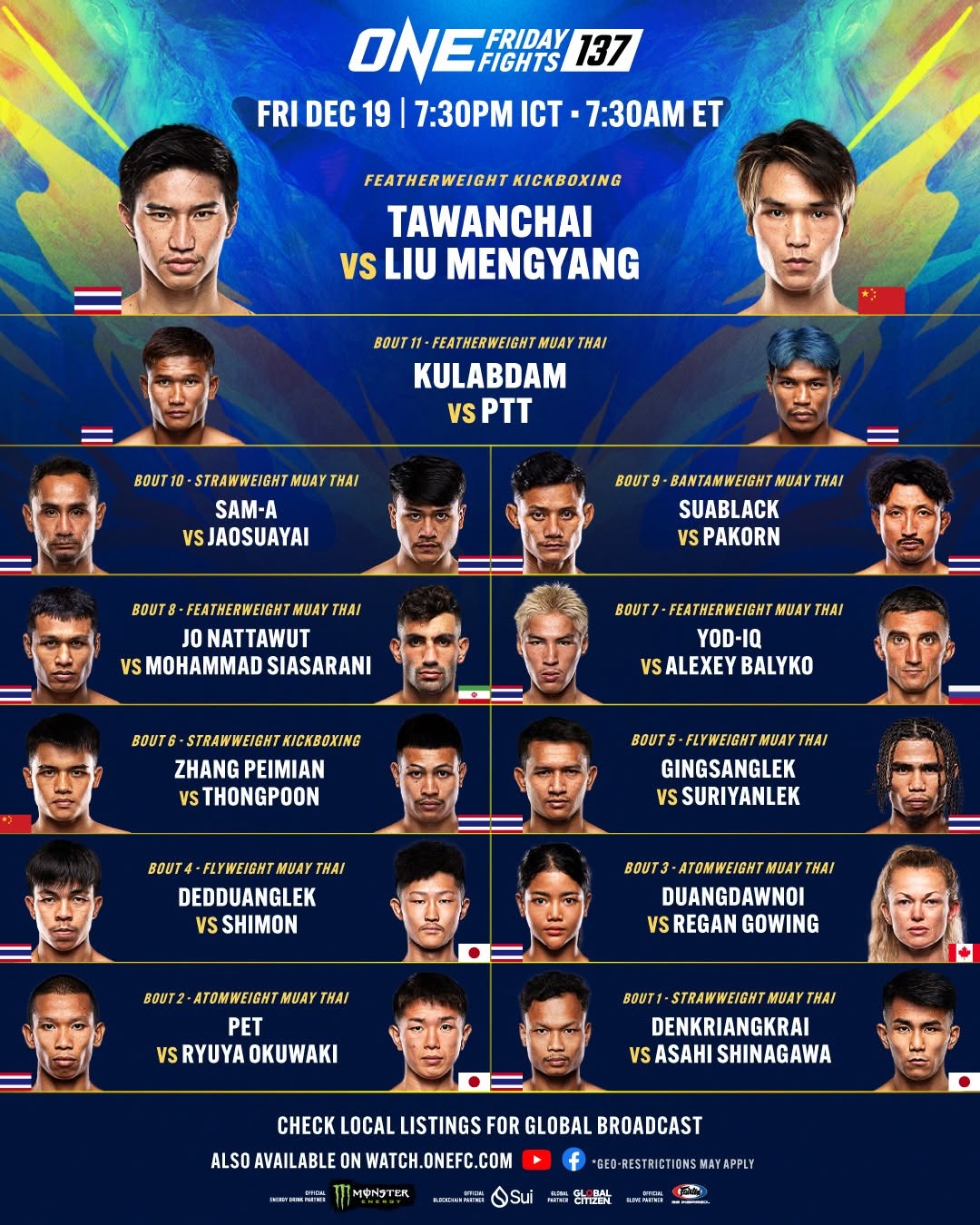ONE Friday Fights 137 poster