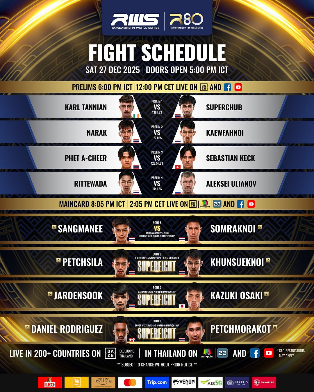 Rajadamnern World Series 174 poster