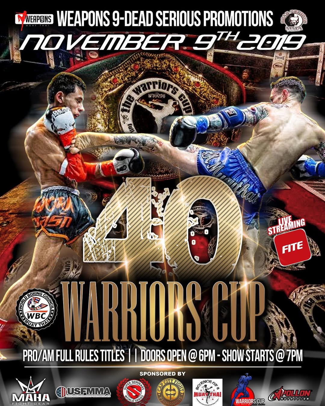 Warriors Cup 40 poster