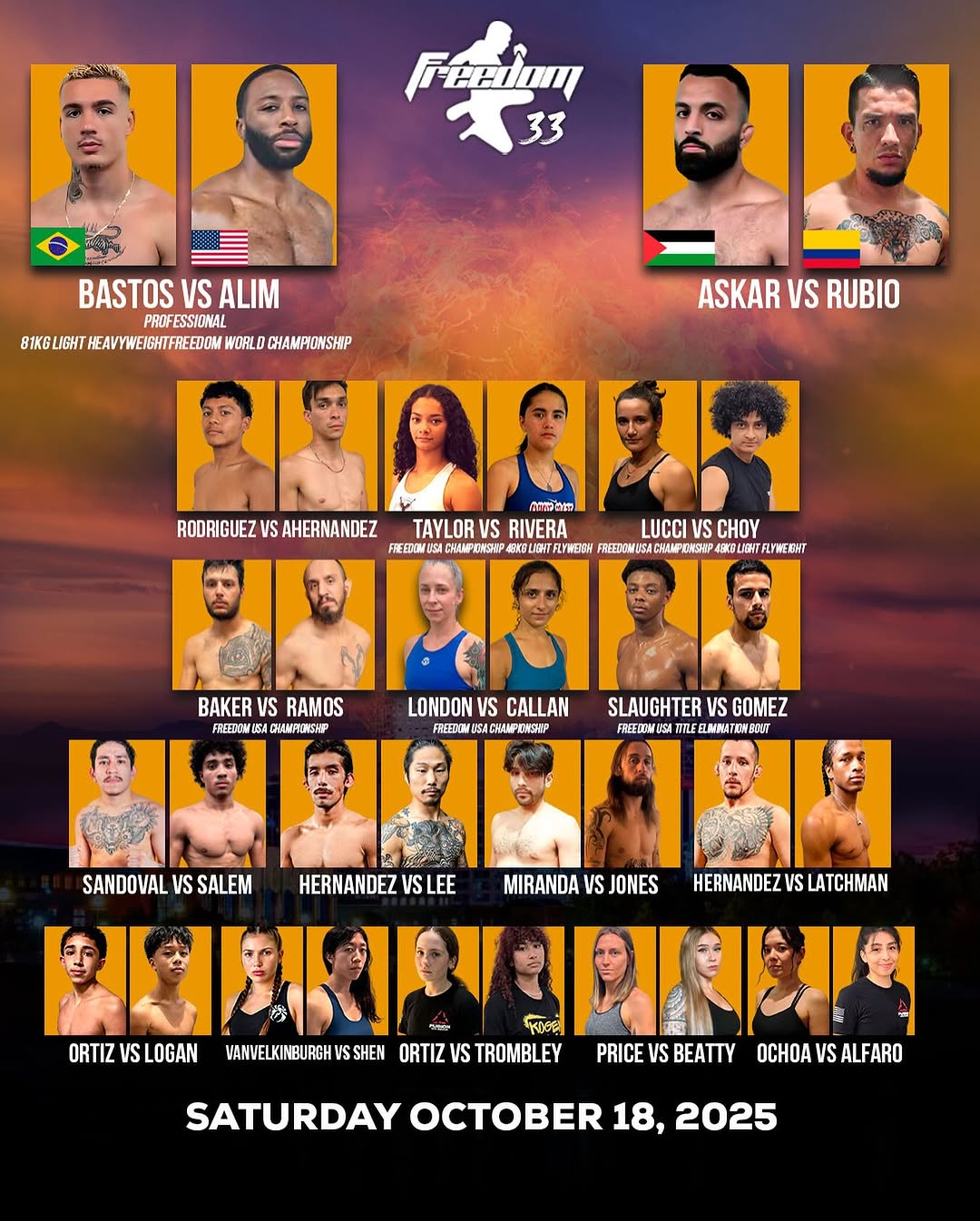 Freedom Fighter Promotions 33 poster