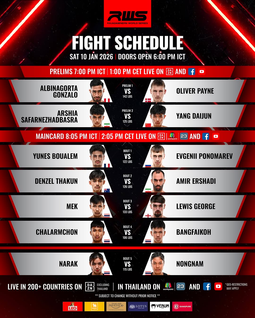 Rajadamnern World Series 176 poster
