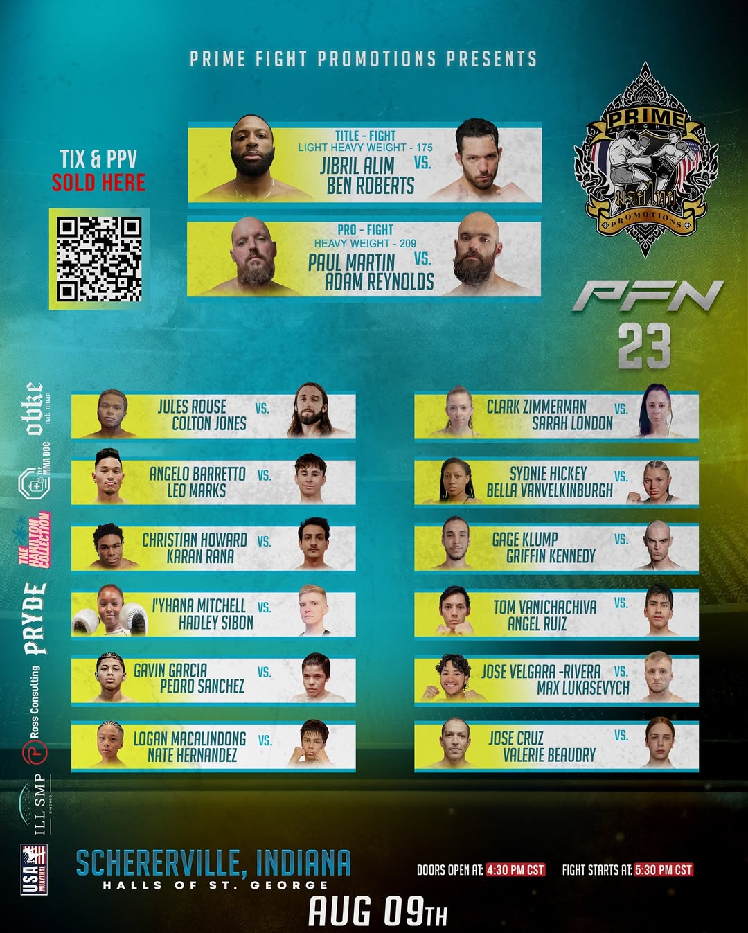 Prime Fight Night 23 poster