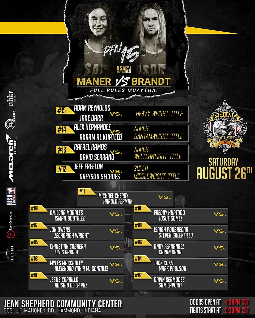 Prime Fight Night 15 poster