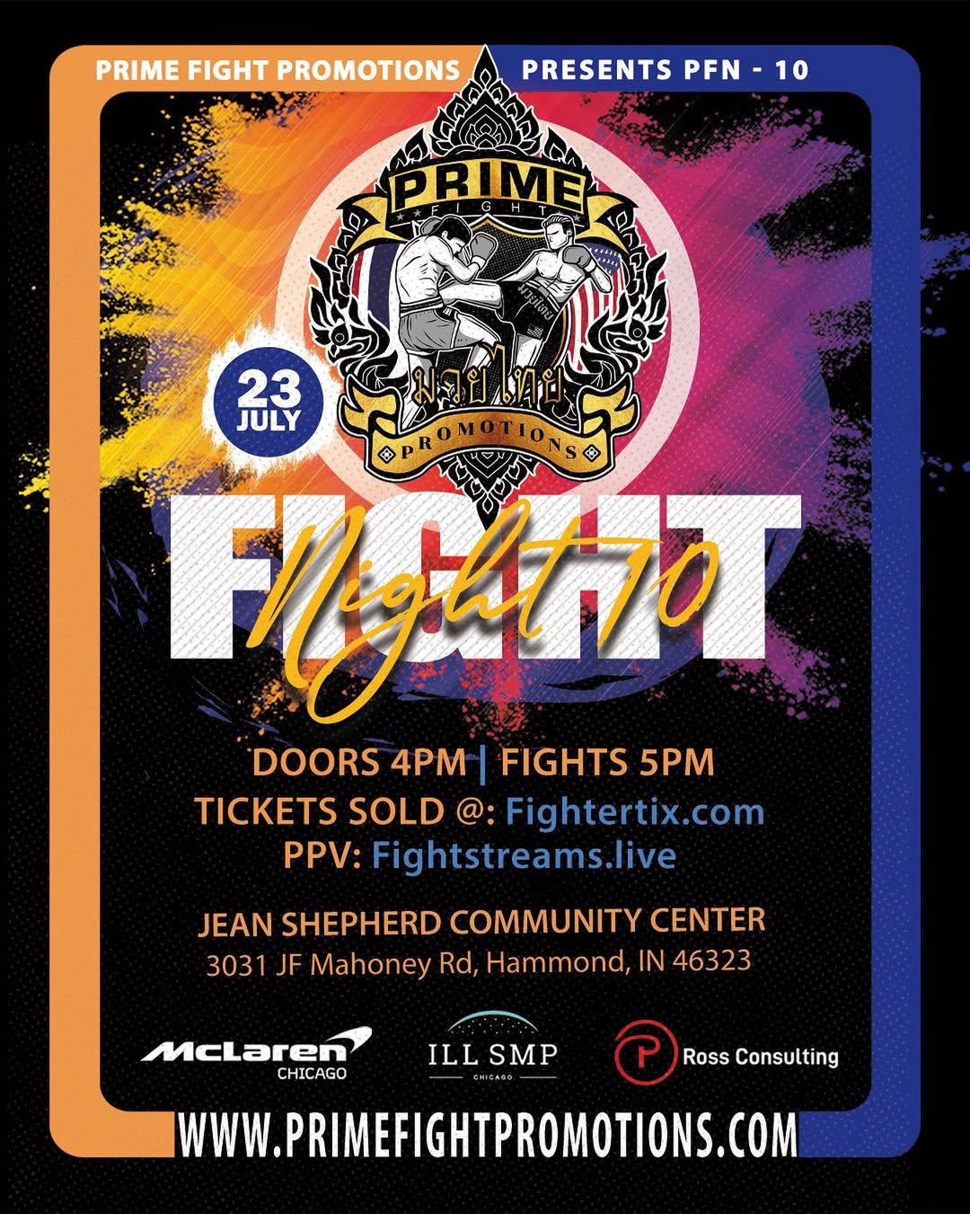 Prime Fight Night 10 poster