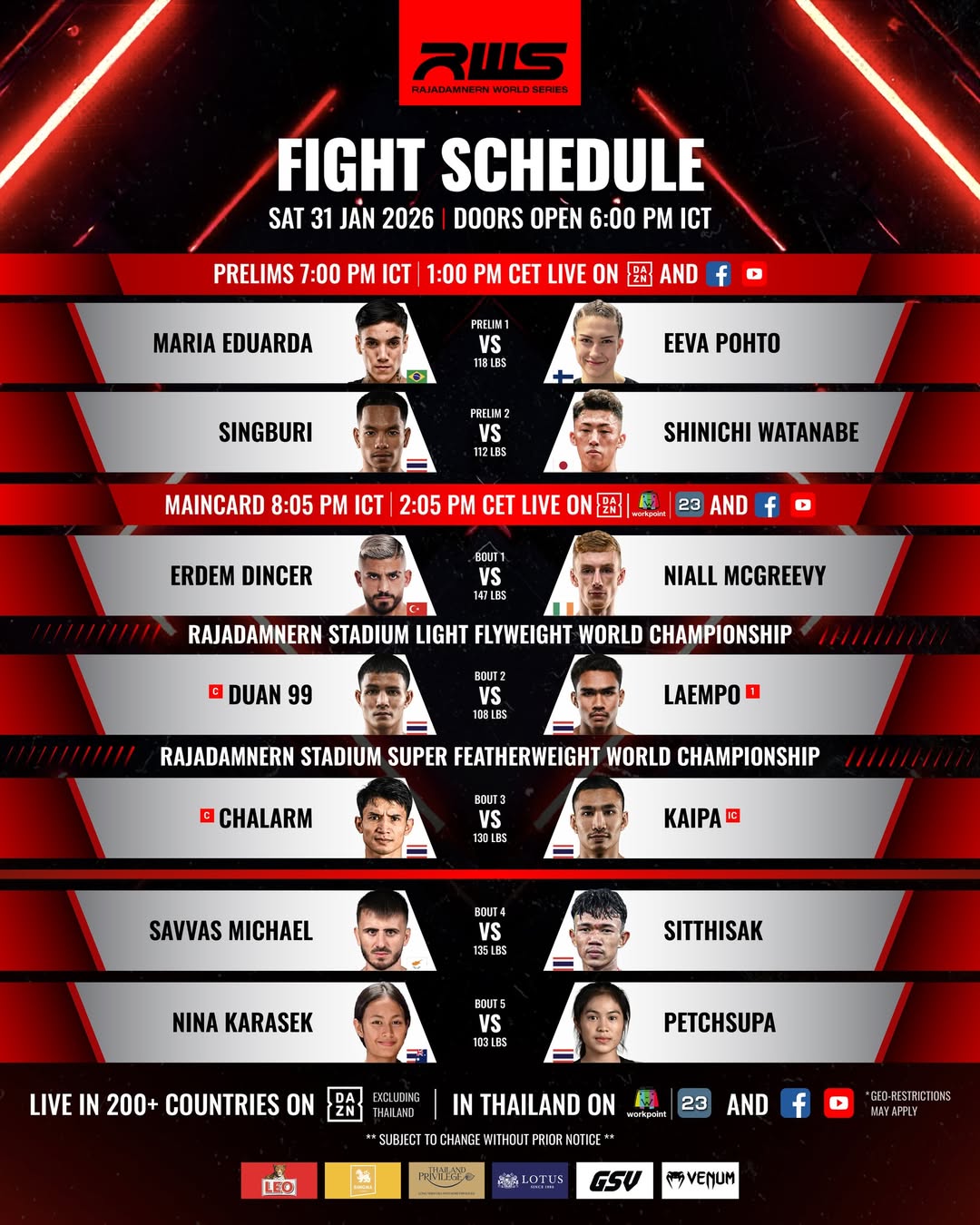 Rajadamnern World Series 179 poster