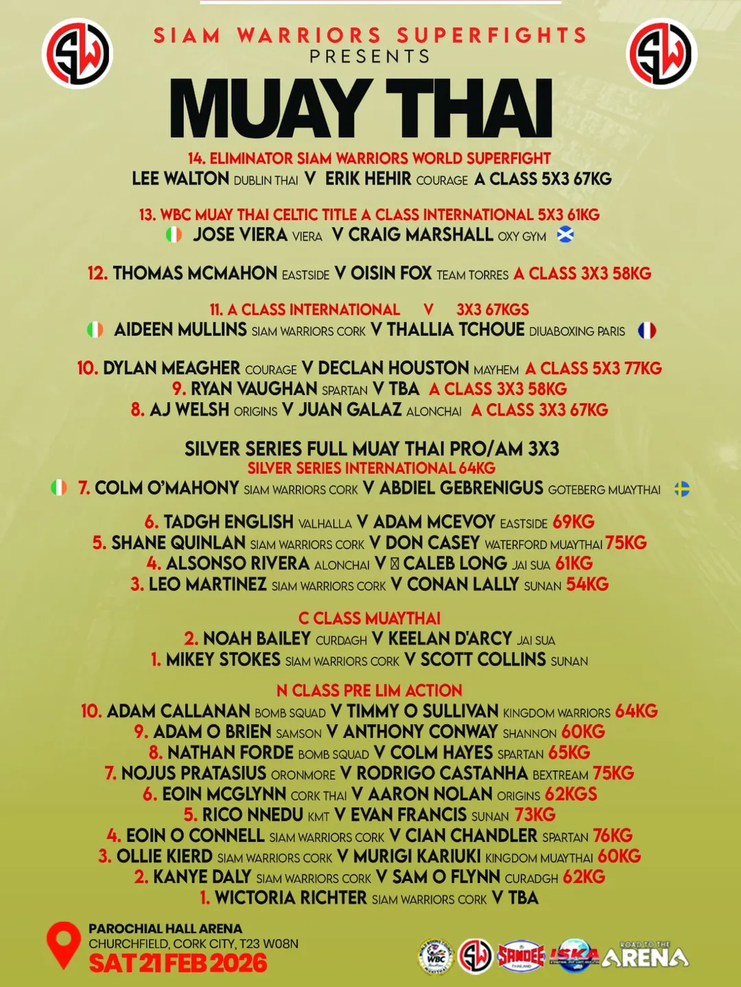 Siam Warriors Super Fights (21.02.2026) poster