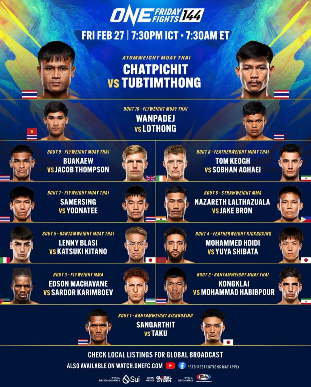 ONE Friday Fights 144 poster