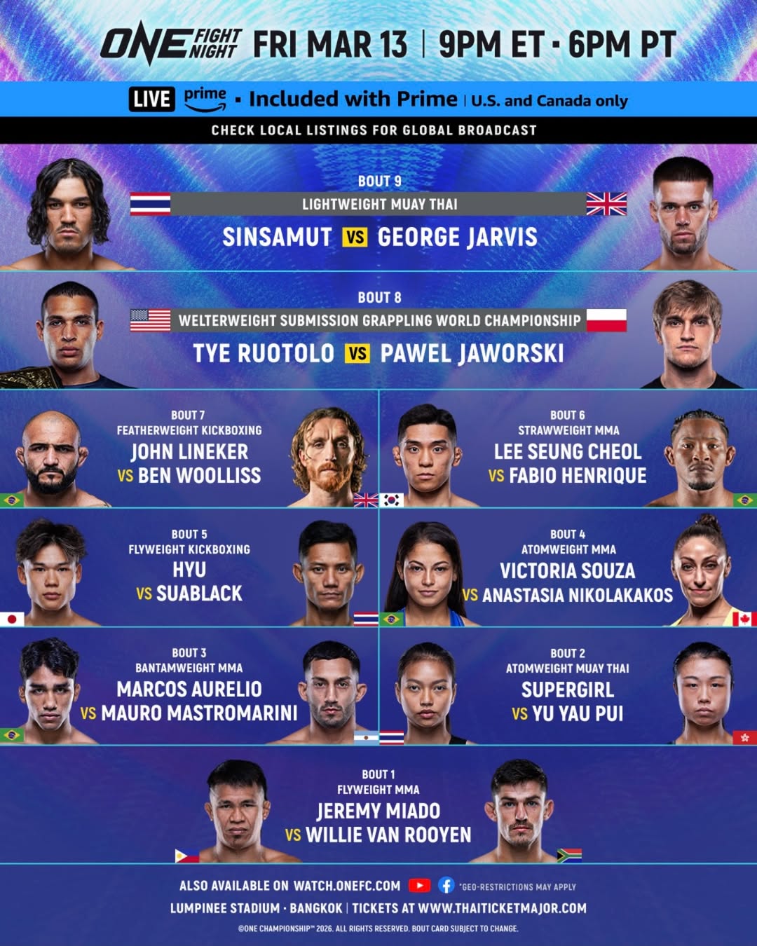 ONE Fight Night 41 poster