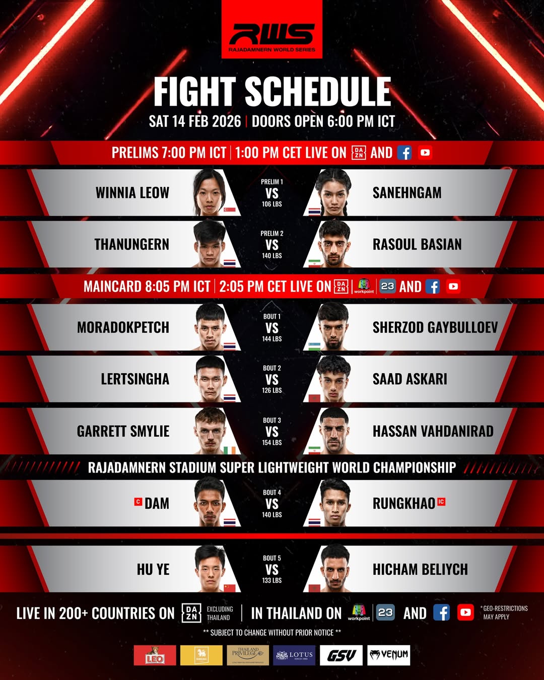 Rajadamnern World Series 181 poster