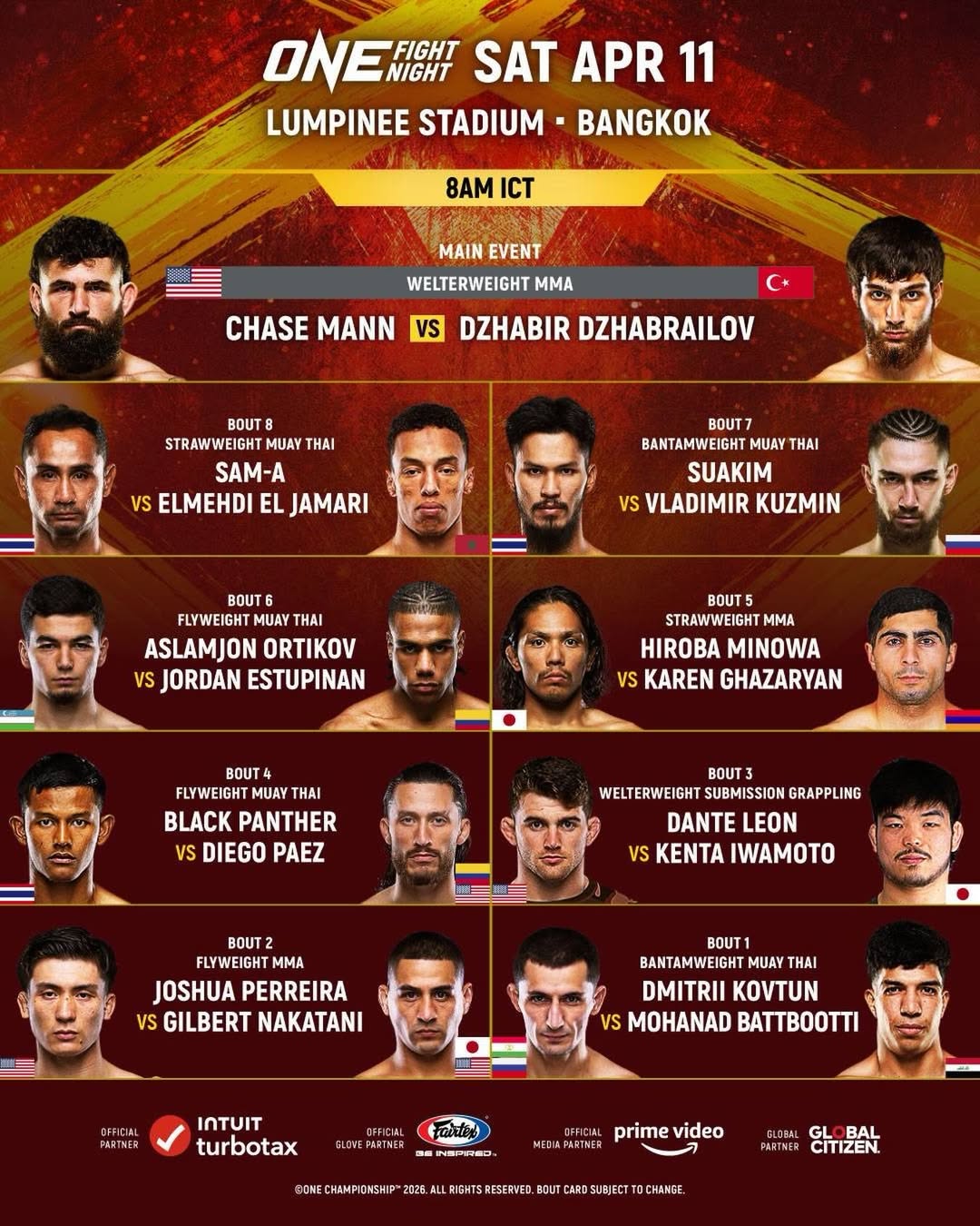 ONE Fight Night 42 poster