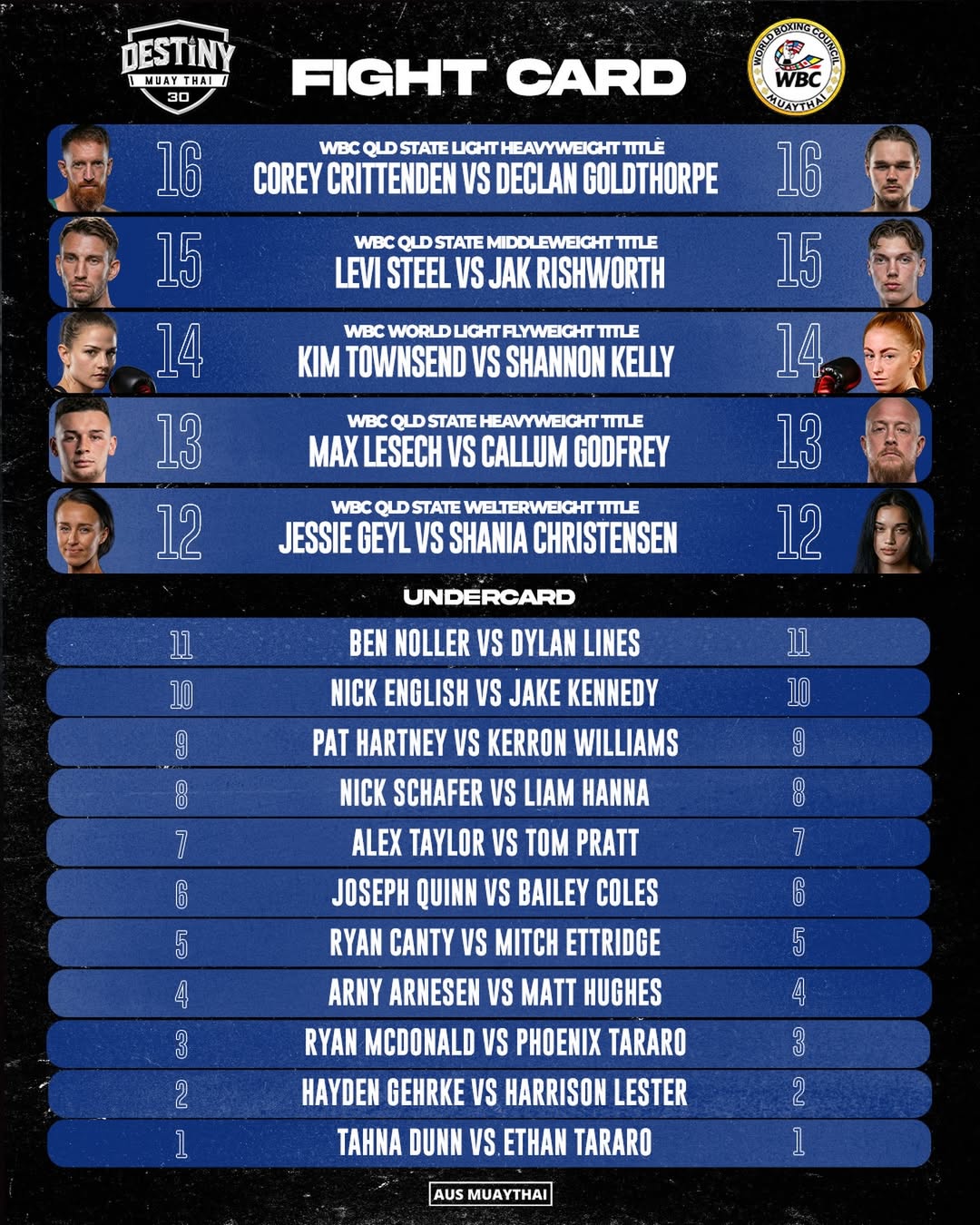 Destiny Muay Thai 30 poster