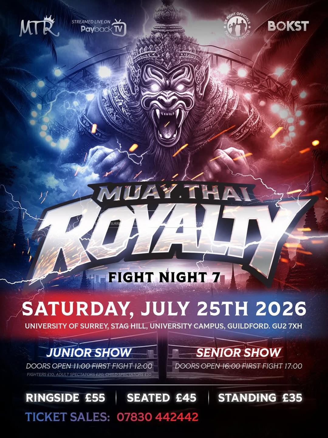 Muay Thai Royalty Fight Night 7 poster