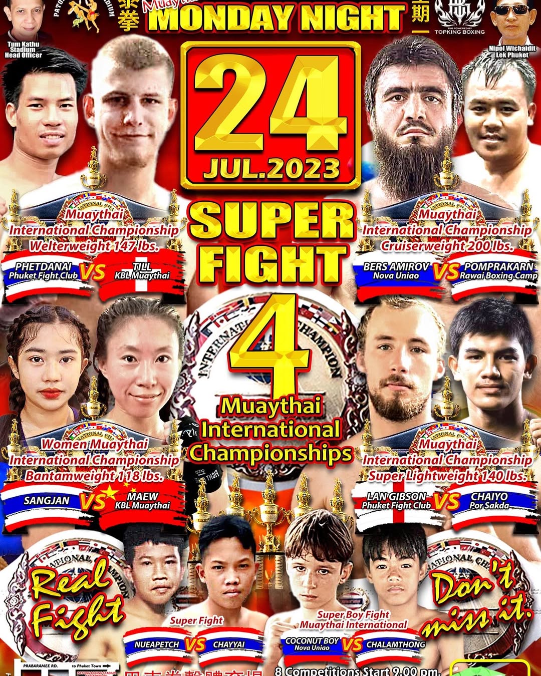 Patong Boxing Stadium (24.07.2023) poster