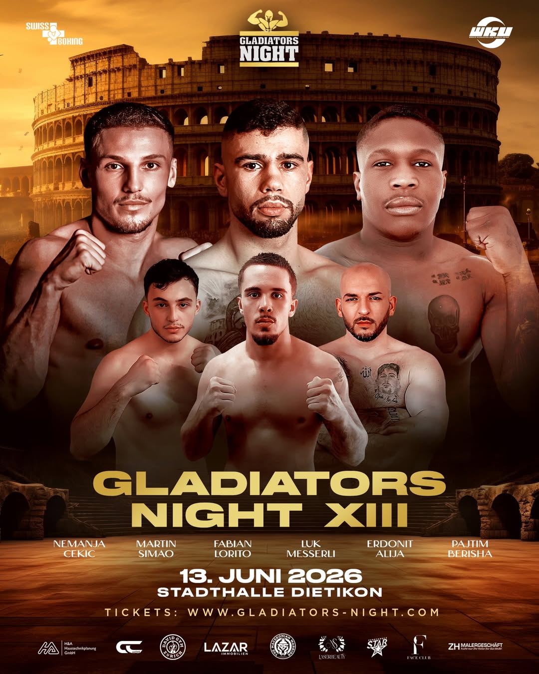 Gladiators Night 13 poster