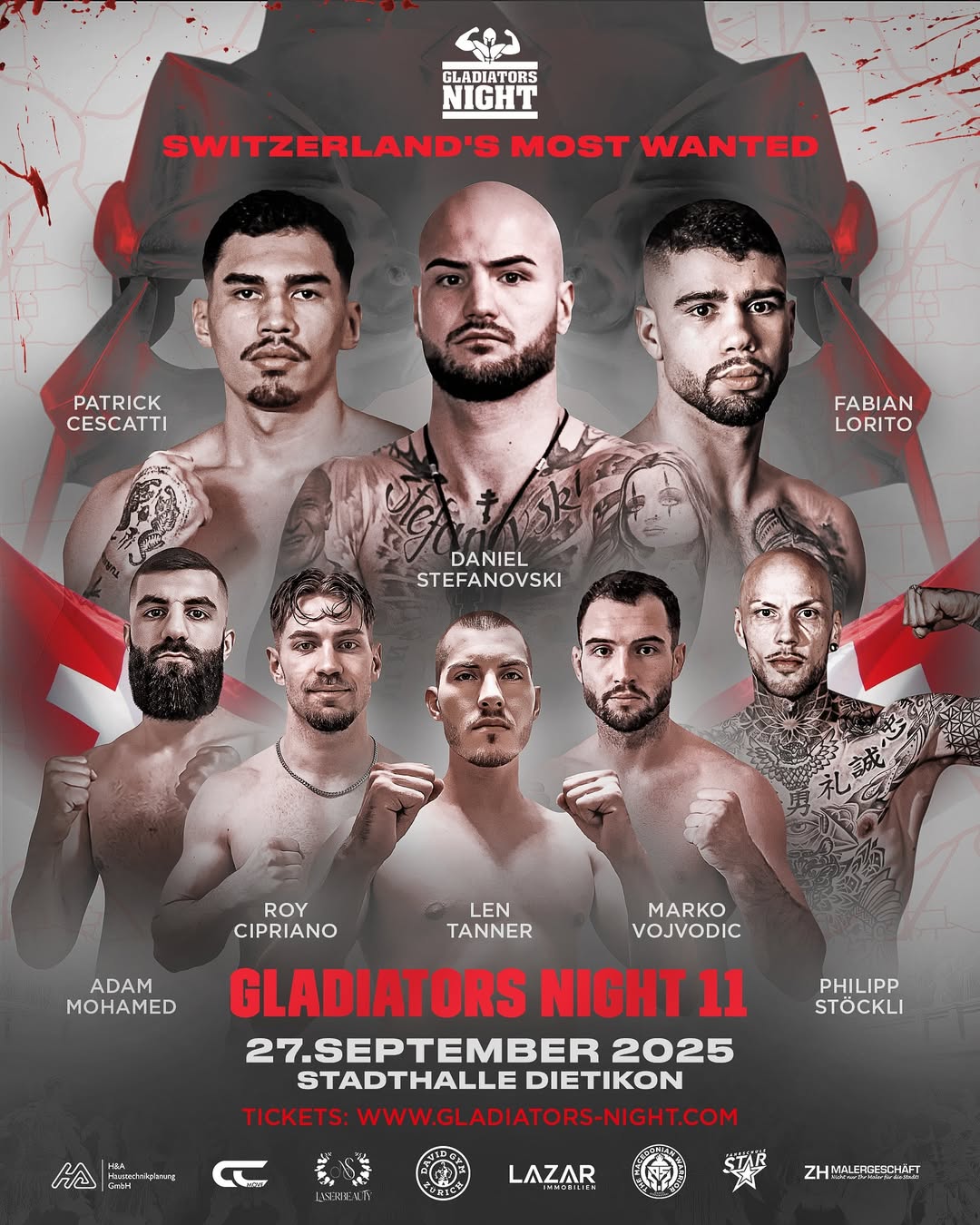Gladiators Night 11 poster